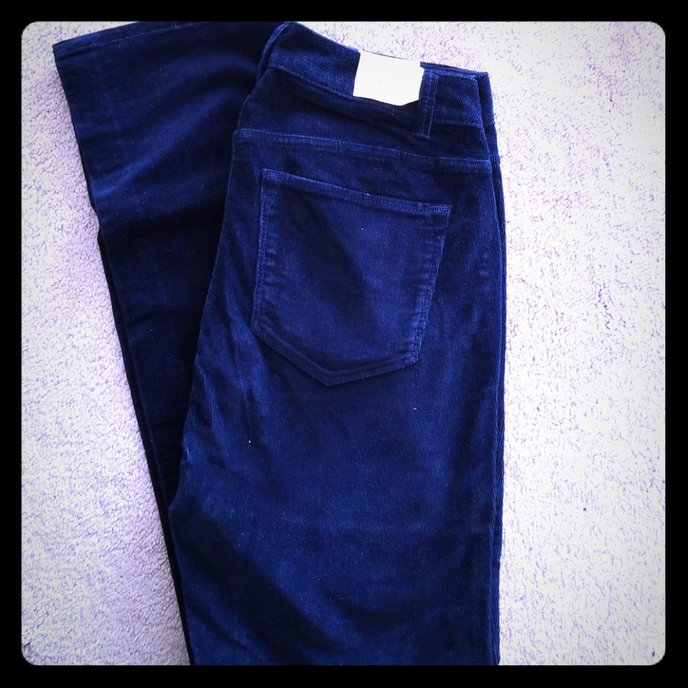 Blue corduroy pants